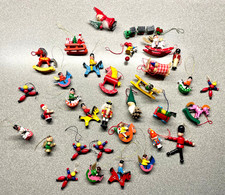 Christbaumschmuck 33 Holzfiguren Weihnachten Christmas Weihnachtsbaum Vintage