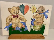 Bilderleiste Postkartenhalter Fotohalter,  Bilderständer, Holz, Halter  Ständer