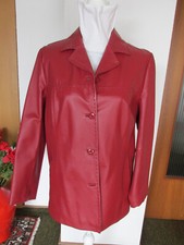 Echte Damen-Lederjacke Leder bordeaux rot,  S/M 38 Helline, neu, ungetragen