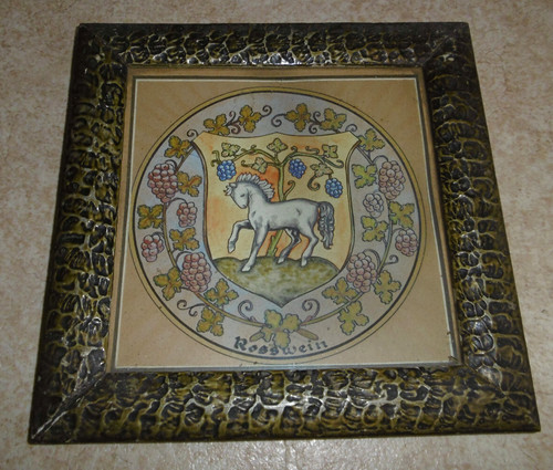 Altes wandbild bild roßwein - altes,