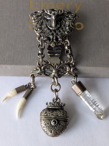 Charivari 835 silber granat - 835,