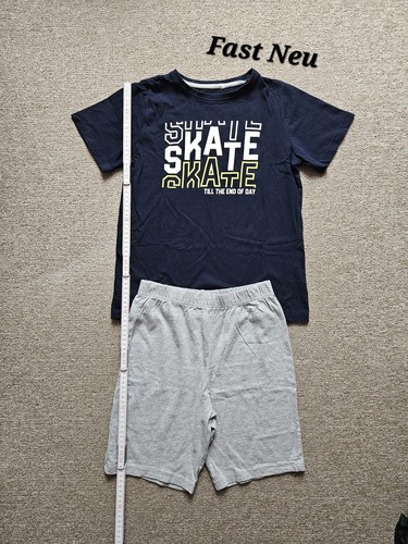 Schlafanzug kurz skate 134 140 - schlafanzug,