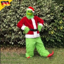 Das Grinch Kostüm Weihnachten Cosplay Adult Santa Kostüm Outfits Set / Maske-