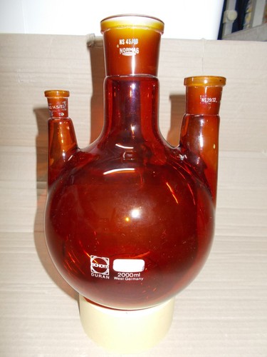 Vierhals rundkolben 000 ml - vierhals-rundkolben, 2.000