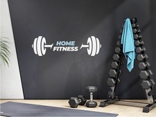 Home Fitness Wandtattoo Home Gym Hantel Aufkleber Wall Art Training Sport #008