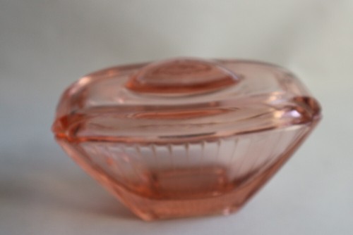 Kleine glas deckeldose - kleine, /