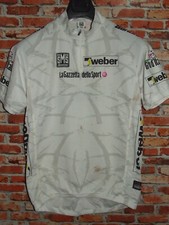 Weiße Santini Fahrradtrikot Radfahren Shirt Maillot Cycling Tg. XXL