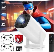 Beamer Projektor 4K UHD WiFi Bluetooth Android TV Heimkino Mini Tragbar 2025 NEU