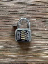 ABUS Combi 150 Vintage Retro Zahlenschloss Vorhängeschloss WIE NEU NEAR MINT