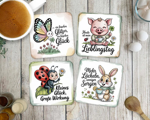 Glücks untersetzer mit - glücks-untersetzer,