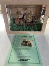 Steiff Bose Hasenpaar im Holz