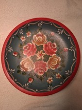 Holzteller, 28 cm, mehrfarbig