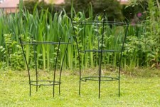 Staudenhalter Schwarz Höhe: 60 und 85cm 2 tlg. Strauchhalter Rankgerüst