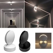 360 Grad LED Fensterbank Lichtstrahl Türrahmenlinie Korridor Wandleuchte Schwar