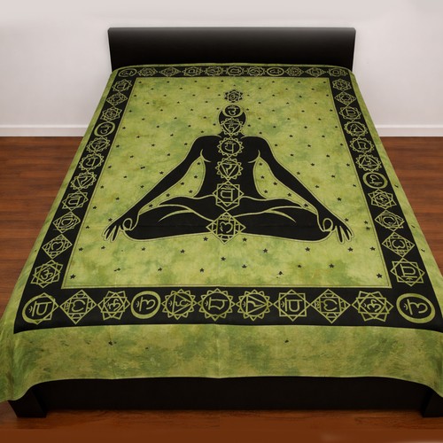 Tagesdecke chakra meditation - tagesdecke,