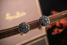Pomellato Ohrringe Ohrstecker Sabbia Schwarz Diamanten Rosegold Full Set Schmuck