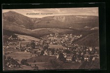 Ansichtskarte Krummhübel, Gesamtansicht der Ortschaft 