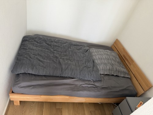 Modernes doppelbett 145x210 - doppelbett,