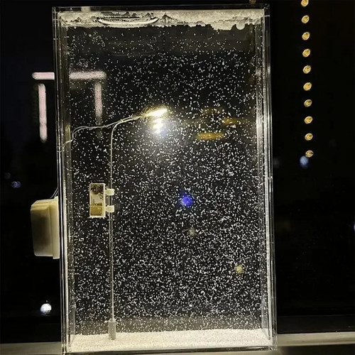 Schnee szene nachtlicht led - nachtlicht,