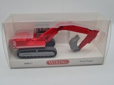 Wiking Spur H0 1:87 #0660 07  Raupenbagger rot Neu und OVP 