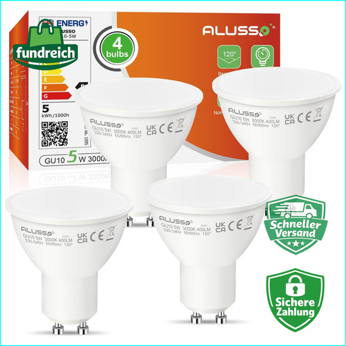 Led lampe gu10 warmweiß - gu10, 5w