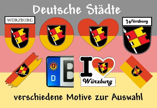 Aufkleber flagge wappen kfz - aufkleber-, flagge-wappen-kfz