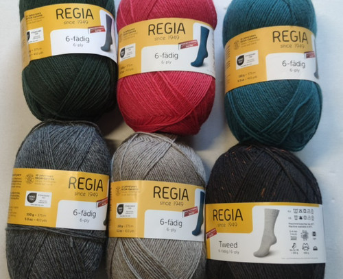 Regia sockenwolle fädig - regia, (