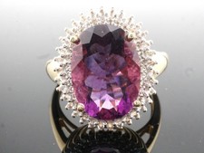 GJ69 * PURPLE FLUORIT OVAL *