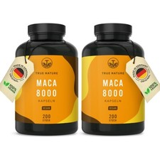 Maca Gold - 2x200 Kapseln Hochdosiert, Premium Gelber Maca Extrakt, TRUE NATURE®