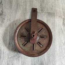 Gusseiserner Seilzug/ Flaschenzug/ Umlenkrolle [Vintage]