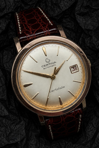 Vintage certina certidate gold - vintage,