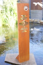 Gartenschild Modern  Edelrost