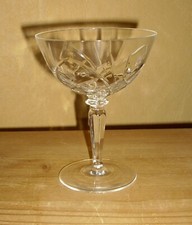  1 Sektschale, Champagnerschale, Eisschale, transparent mit Dekor