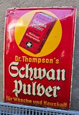 Blechschild 30er Jahre Schwan
