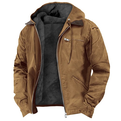 Winter hooded coat with - winter,
