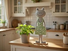 Dekofrosch Filz Figur 50 cm