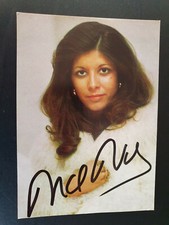 MONICA MORELL Autogrammkarte 9,5 x 13 cm handsigniert SIGNED Autogramm