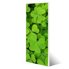 banjado Magnettafel 30x75cm Memoboard Metall Pinnwand Küche Klee magnetisch