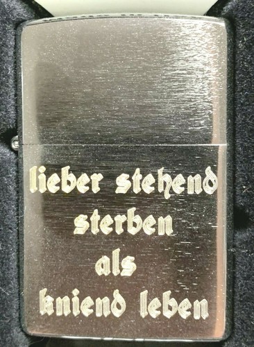 Zippo lieber stehend - zippo, sterben
