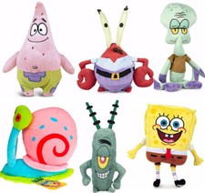 Spongebob Schwammkopf PlüschFigur Kuscheltier Plüschtier Stoff Geschenk Auswahl