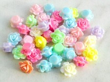 50 Acryl Perlen Rose 13mm