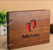 Fotoalbum zum Selbst Gestalten  Scrapbooking-Erinnerung Fotoalbum Aus Holz 