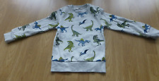 C&A Pullover Gr. 128 grau mit Dinosaurier Muster