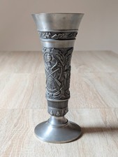 Alter Zinn Kelch  Waidmanns Heil Punzen Grenningloh 95% Jäger Pokal 620 gr