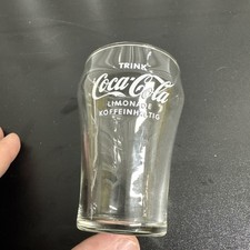 Vintage Coca Cola Trinkgläser 0,1 Liter 9,5cm Hoch Ca Um 1970