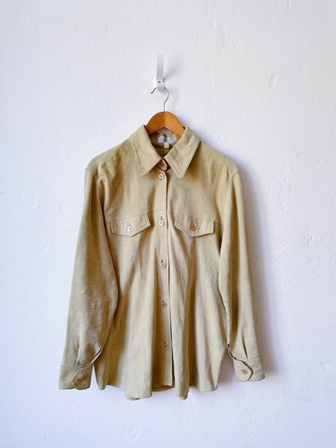 Vintage lederjacke l beige - gr.,