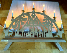 Schwibbogen Lichterbogen Waldhaus elektrisch beleuchtet Erzgebirge TOP /P3.9/6