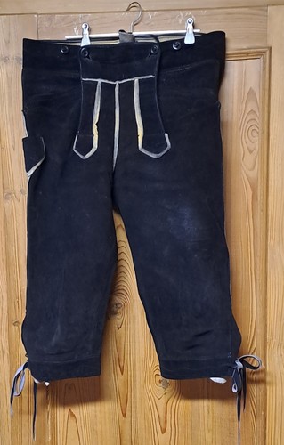 Hirschleder bundhose schwarz - hirschleder-bundhose,,
