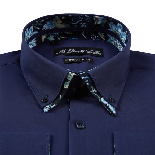 Herren navy oxford hemd - navy,