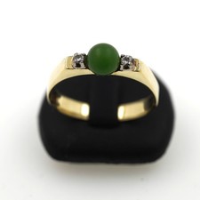Brillant Jade Gold Ring 585 14